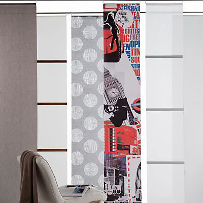 Panneau japonais Madeco barre blanc l.45 x H.260 cm