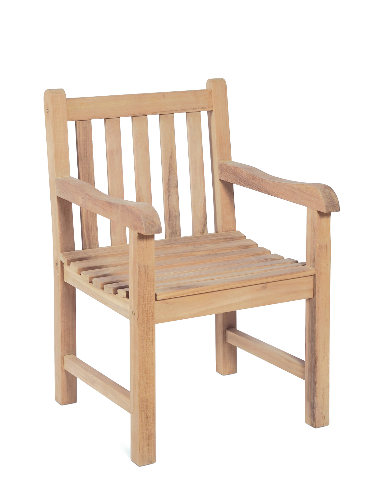 4-teilige Tischgruppe SOLO 17 - natur - Teak Massivholz