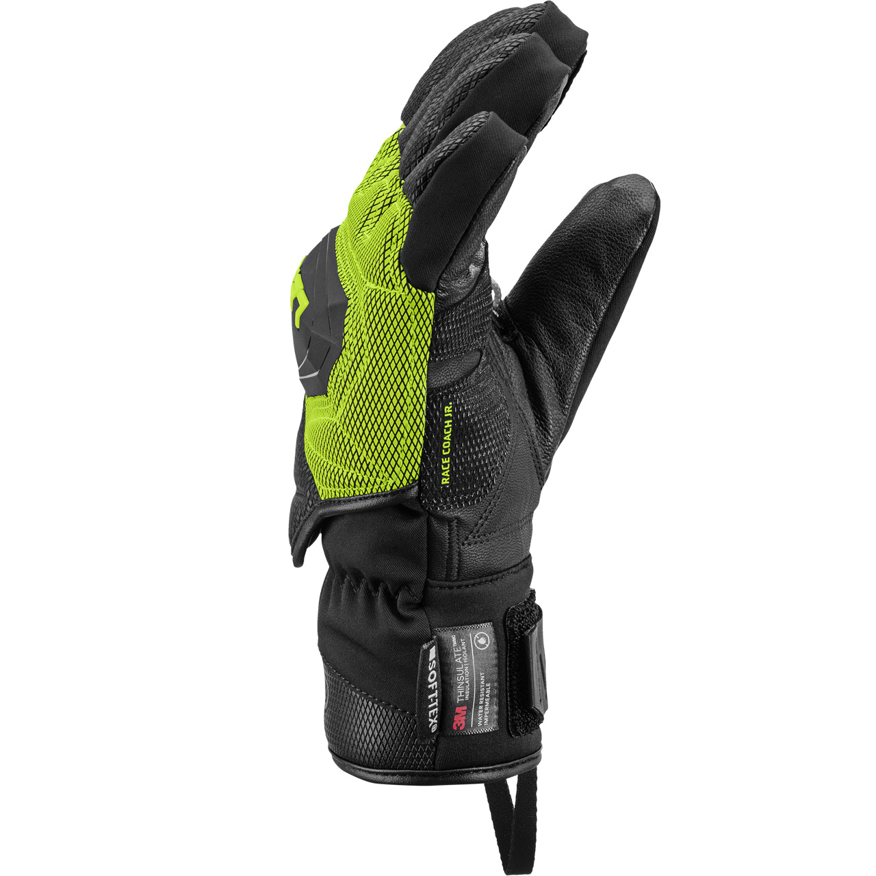 Leki Junior Handschuh WCR COACH 3D black/ice lemon | Leki | L | Brands | XSPO-Fashion
