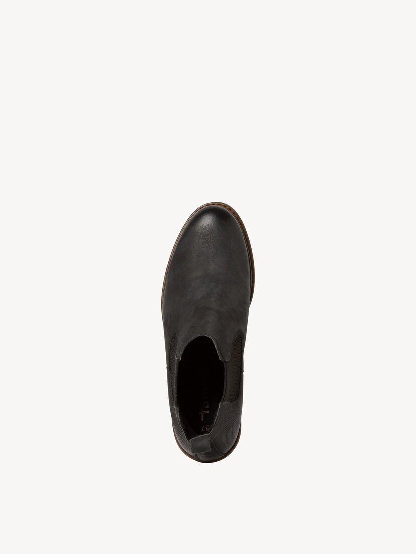 Leren Chelseaboot - zwart