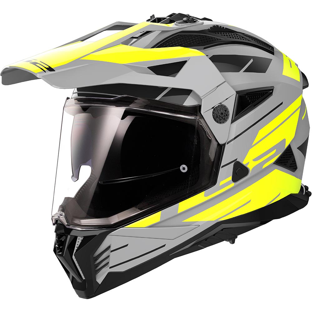 LS2 - Casque MX702 Pioneer II Namib Gris / Jaune fluo / Mat
