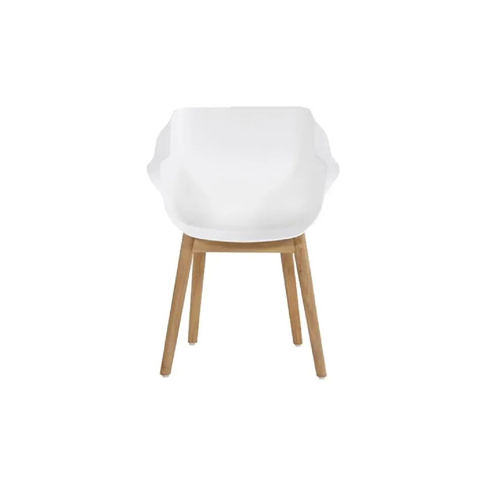 Set van 2- Hartman Sophie Studio diningstoel- White - Teak poot
