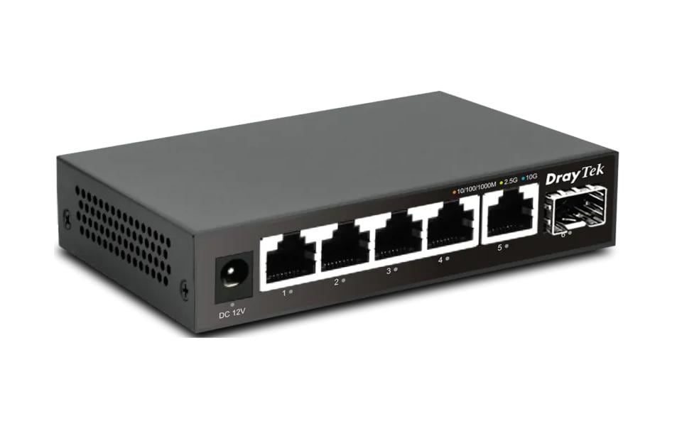 VigorSwitch Q60x 6 Port5-Port unmanagebarer 2,5 Gigabit + 10G-SFP+ Switch