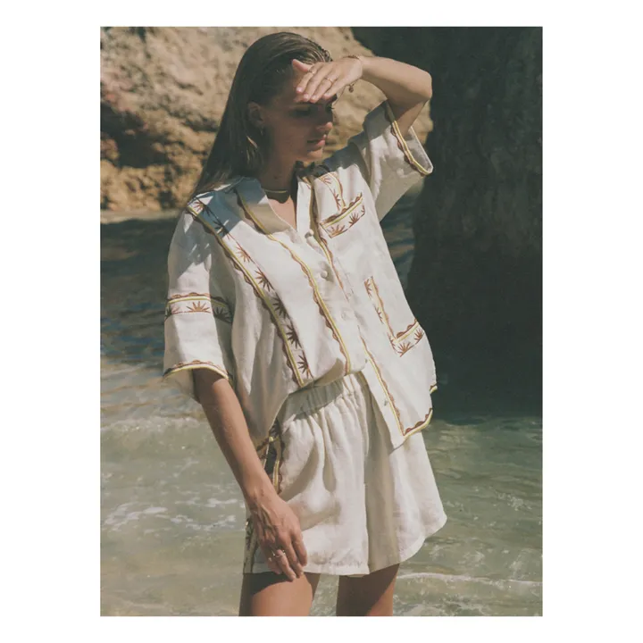 Soleil Soleil Chemise Darcy Broderies Lin | Ecru