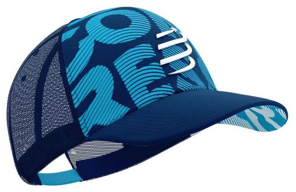 Casquette Compressport Trucker Cap Estate Bleu