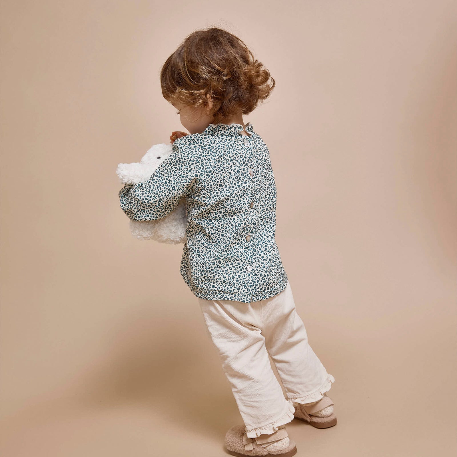 Baby Bluse Speckle Alpine Green