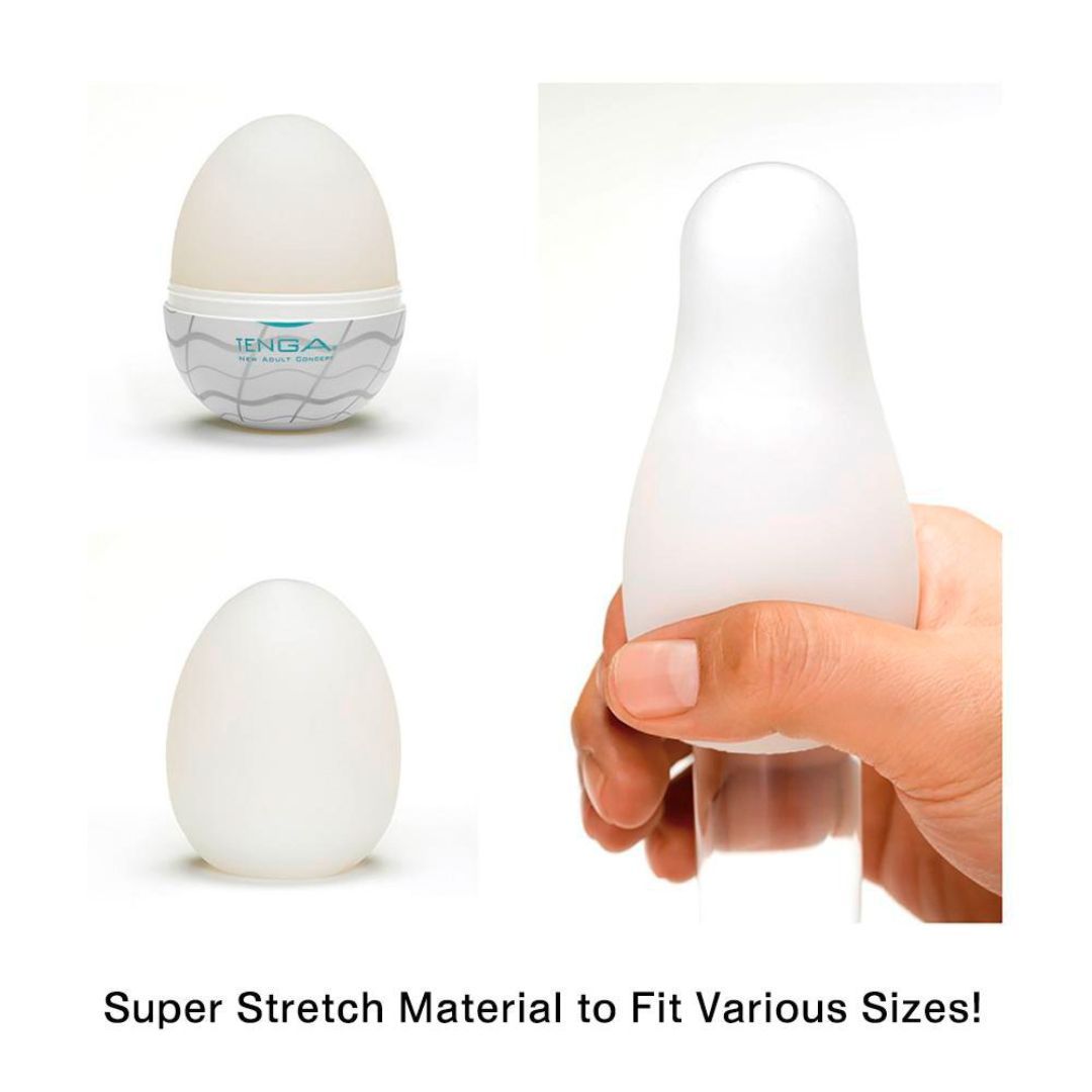 Tenga Ei Masturbator „Egg Wavy II“ mit Wellen-Stimulationsstruktur