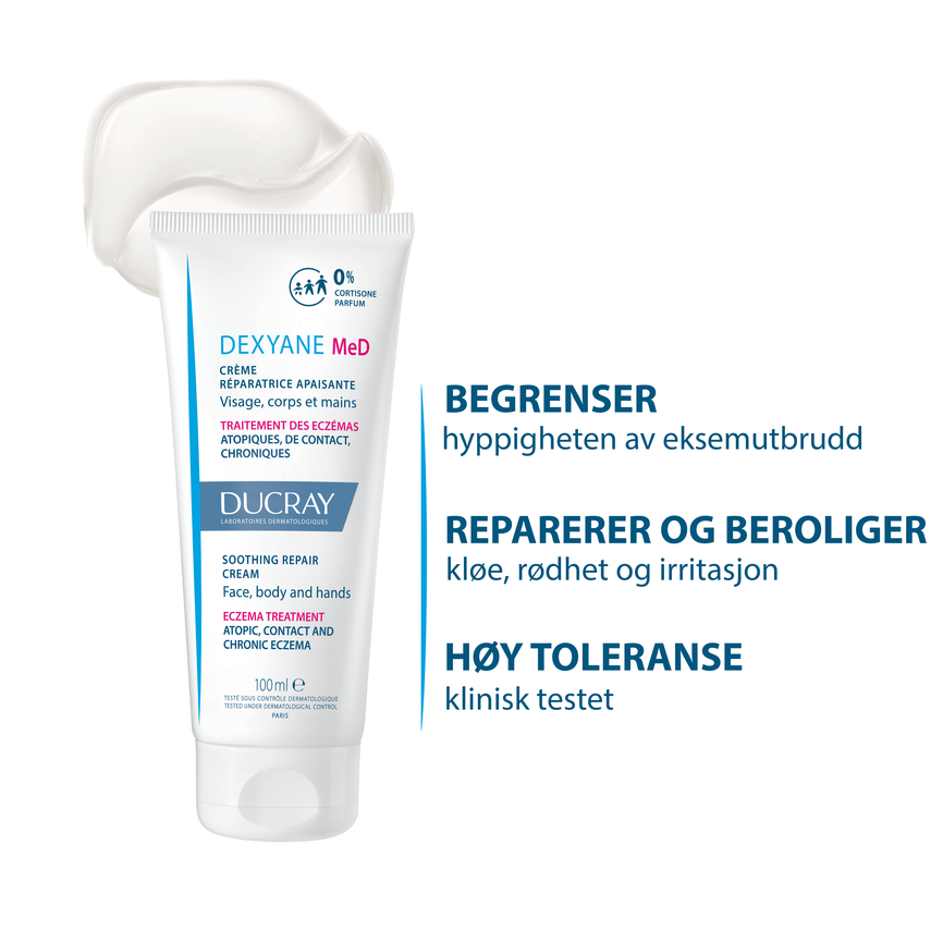 Ducray Dexyane MeD Repair Cream til eksemutbrudd 100 ml