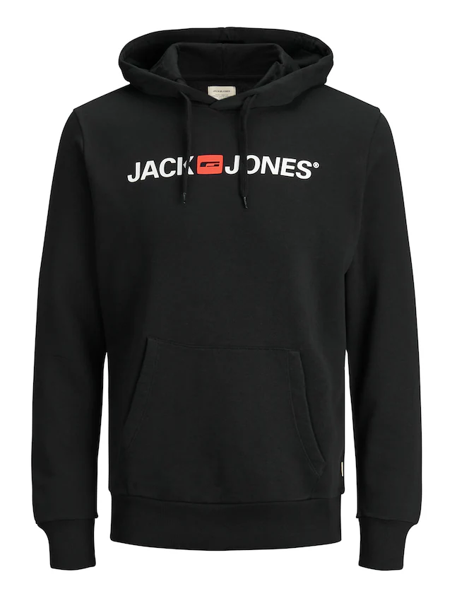 Jack & Jones Kapuzensweatshirt »JJECORP Hoodie mit Logo und hohem Tragekomfort«, bedruckt, casual, regular fit, Baumwollmischung, Rundhals