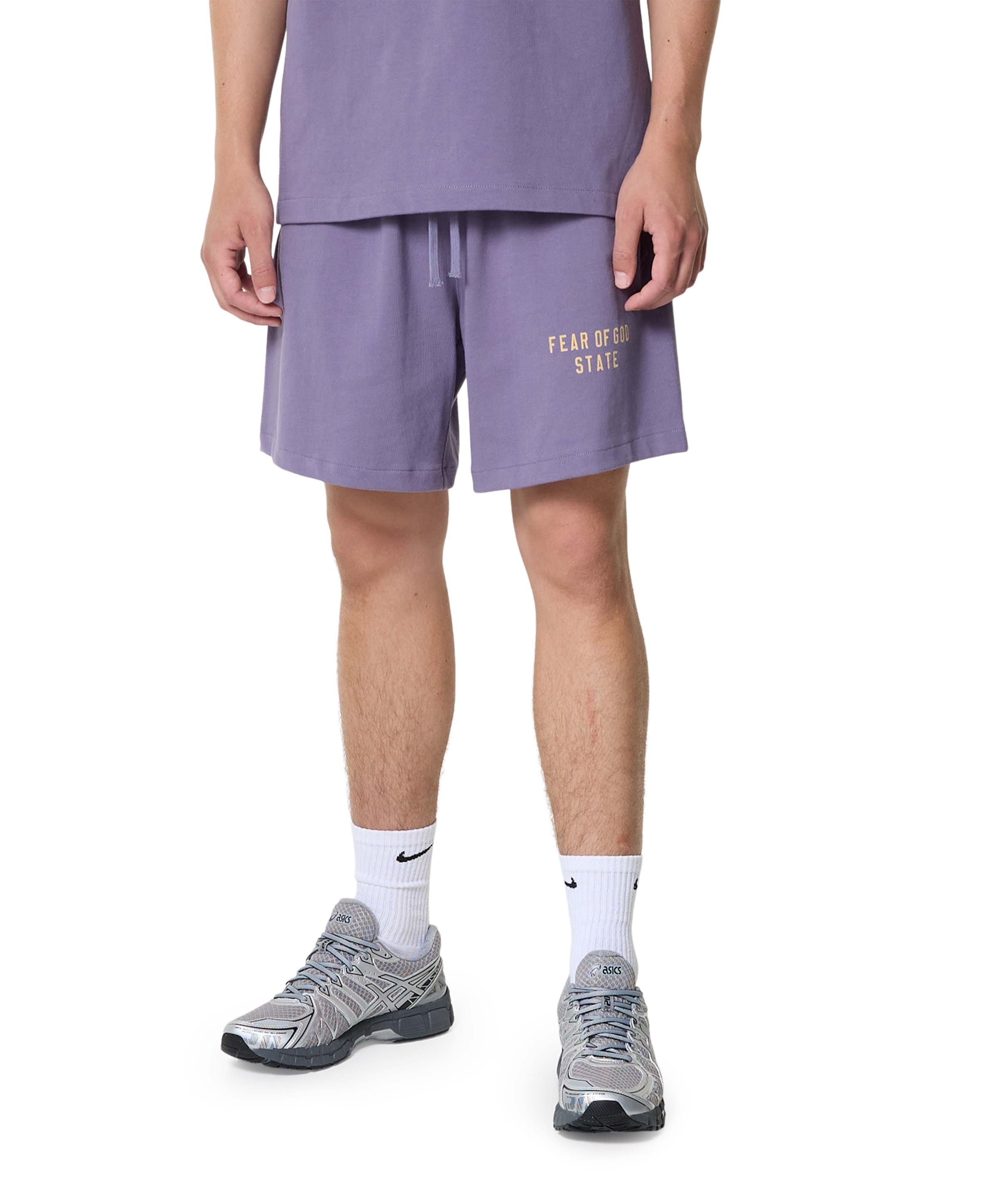 Fear of God Essentials heren korte broek paars