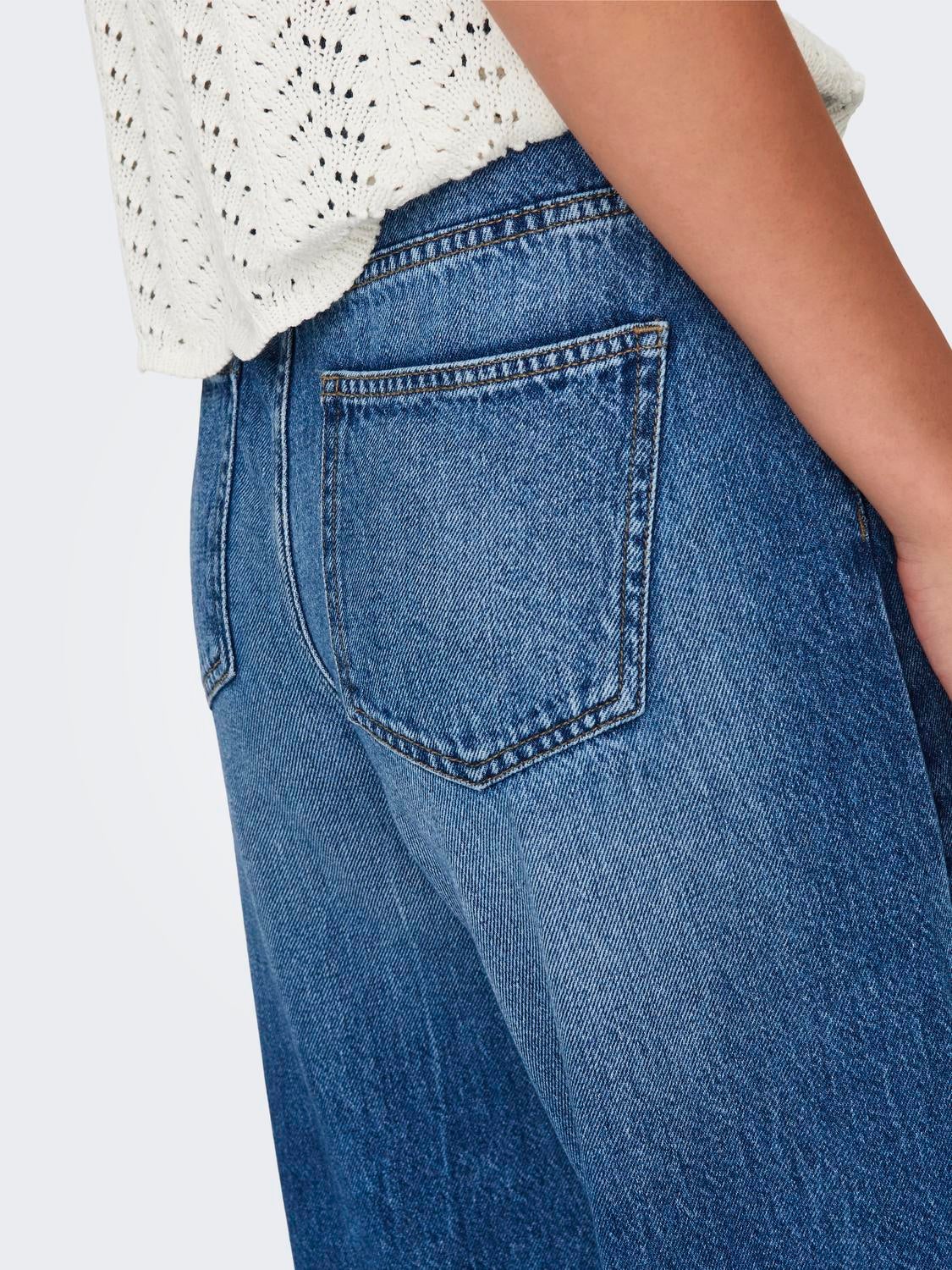JDYCARINA Hohe Taille Skinny Fit Jeans Medium Blue Denim