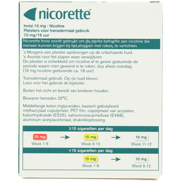 Nicorette Invisi Patch 10mg 14st