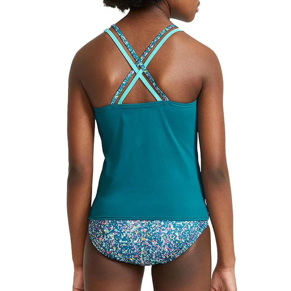 Nike Maillot de bain 2 pièces Bleu Fille Nike Spiderback Tankini
