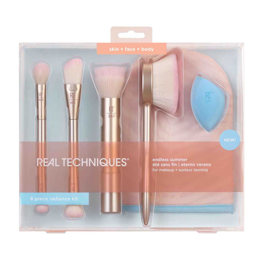 REAL TECHNIQUES  Endless Summer Glow Brush Kit - 1un