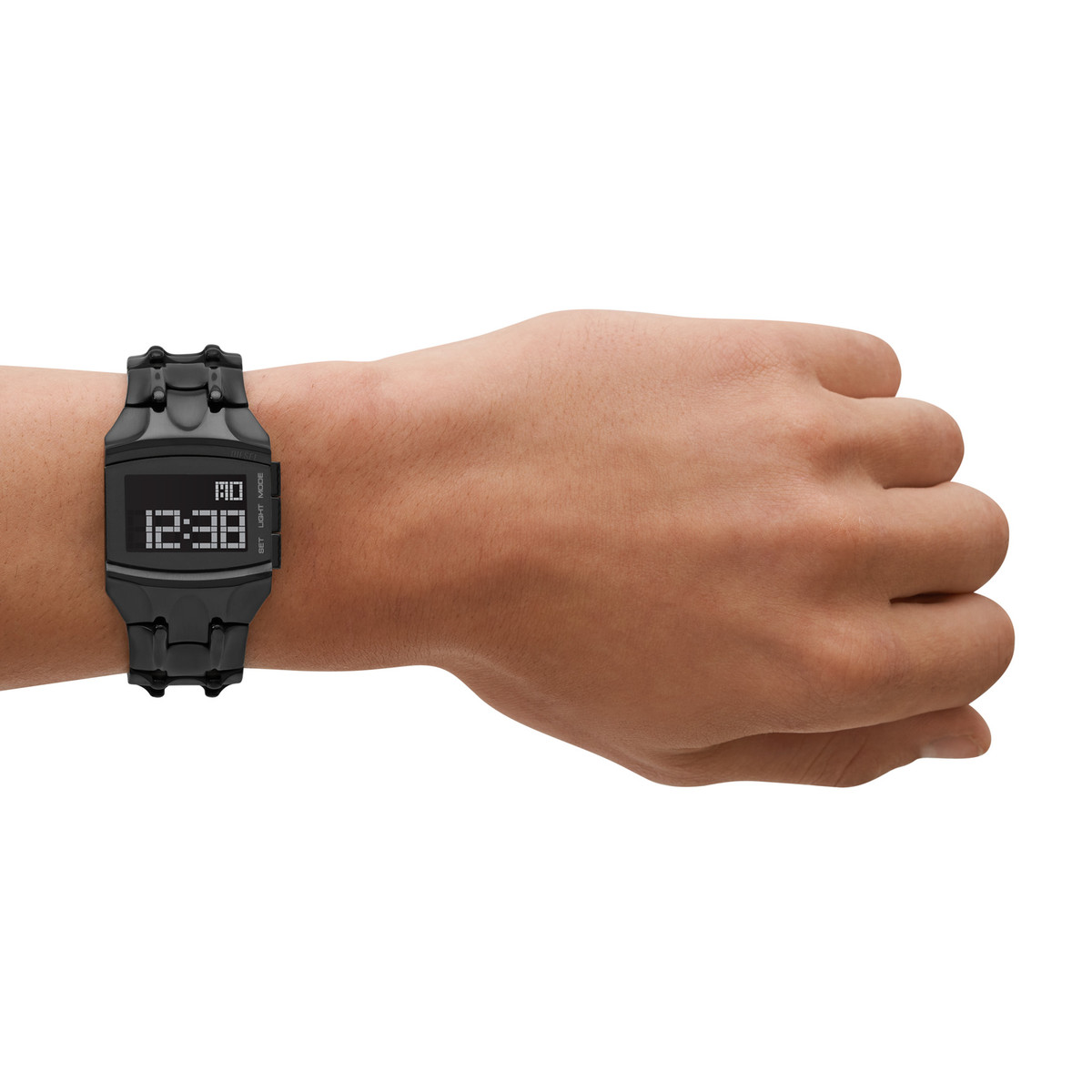 Montre DIESEL Croco Digi homme acier noir