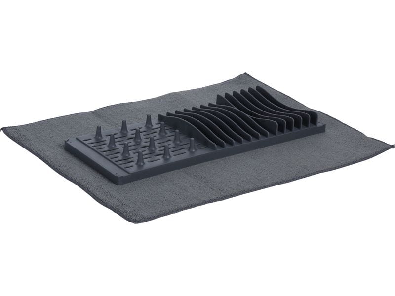 FURBER Abtropfgestell Grau Abtropfgitter mit Abtropfmatte
