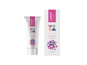 WOOM_Junior natural toothpaste for children 6  Bubble gum 50ml