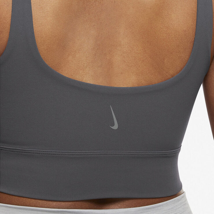 Nike Yoga Luxe Infinalon Crop Traeningstop Grå