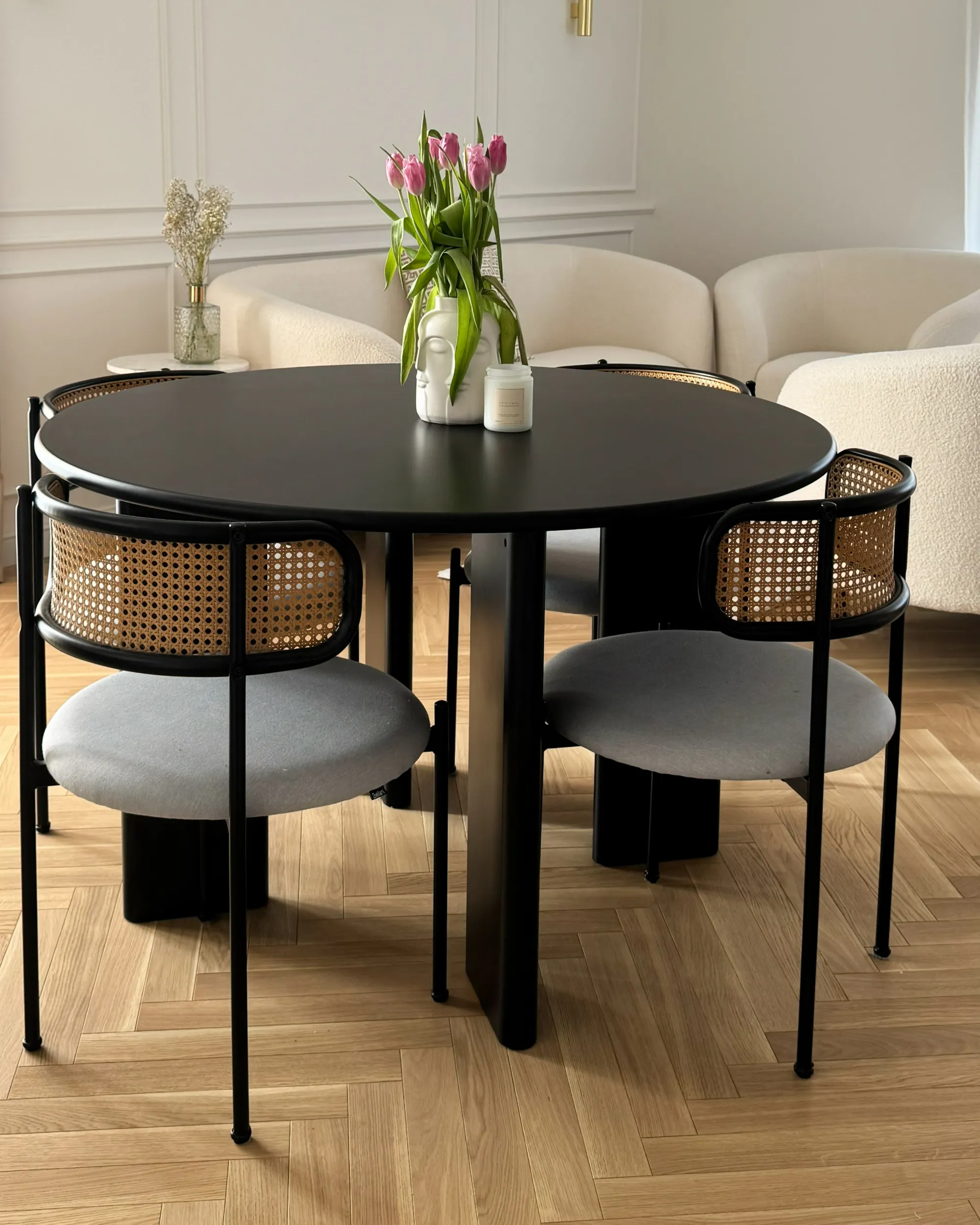 Eettafel COSMO Zwart 120 cm 120 cm