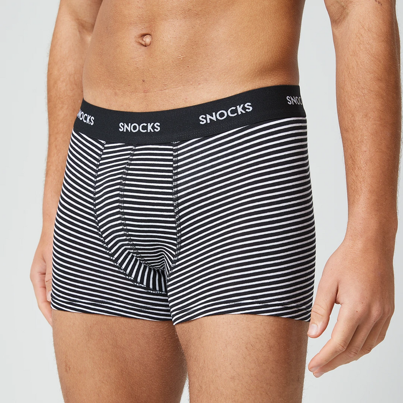 Boxershorts mit Streifen aus Bio-Baumwolle Blaue Streifen