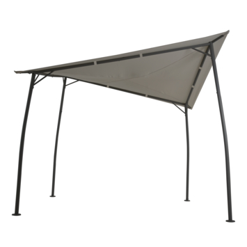 Handson pergola zwart/beige vierkant 6 m²
