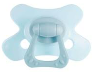 Difrax Fopspeen Natural 12  Maanden SE Blue Topaz 1ST