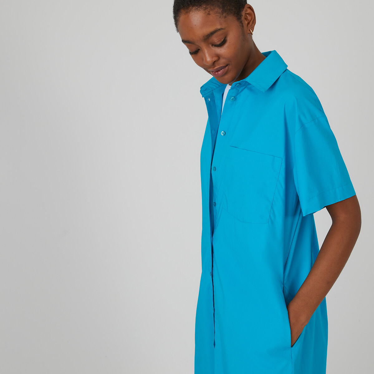 COLEÇÕES LA REDOUTE<br>Vestido camisa, mangas curtas