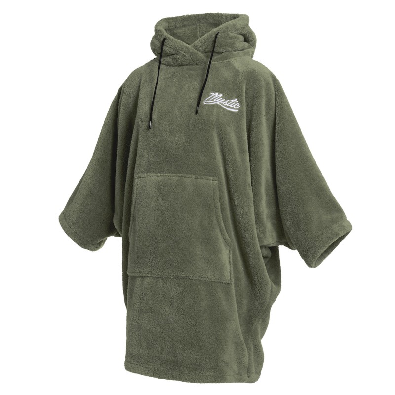 Poncho Mystic Teddy Femme Olive green - The Corner Shop