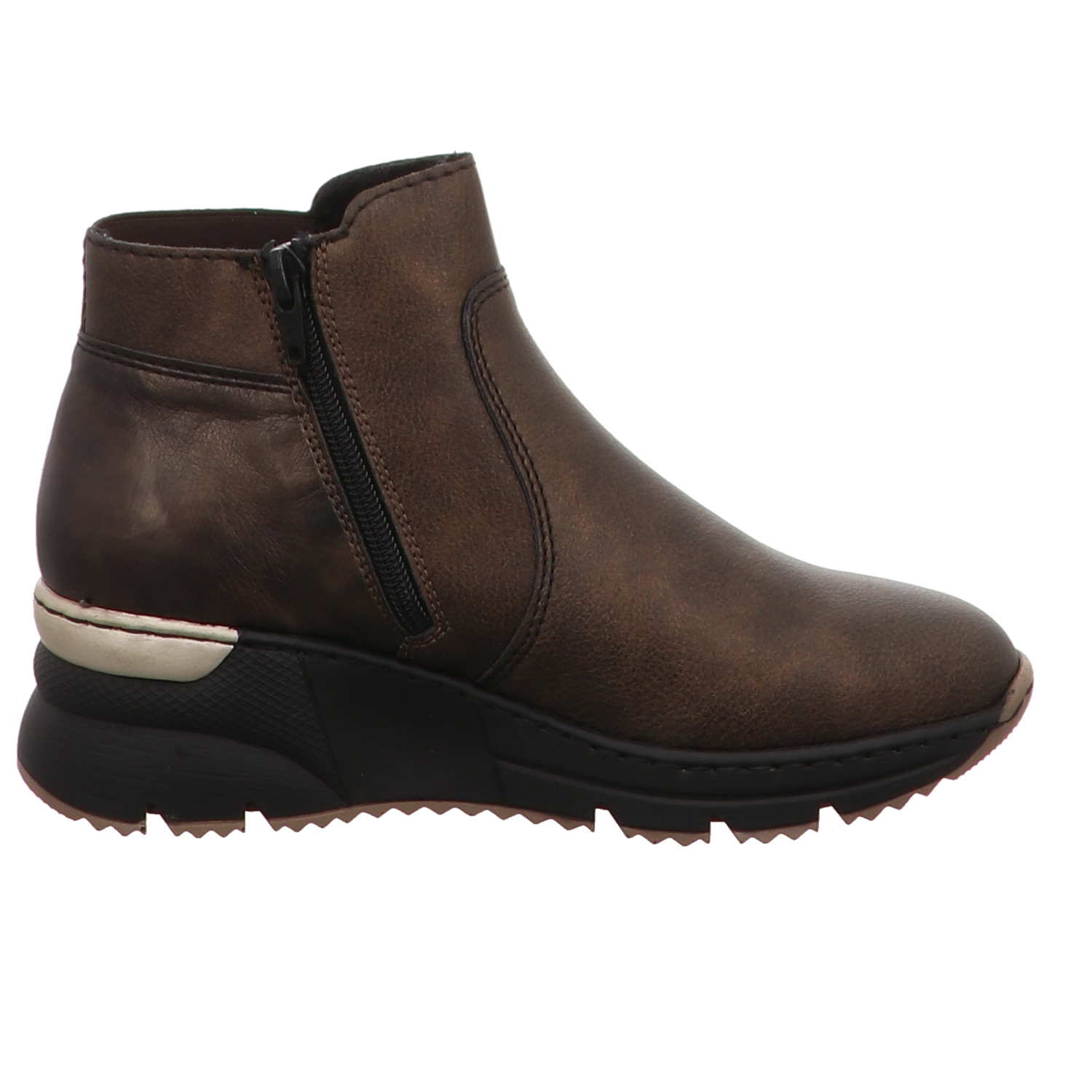 Rieker Stiefel gold/silber/bronce