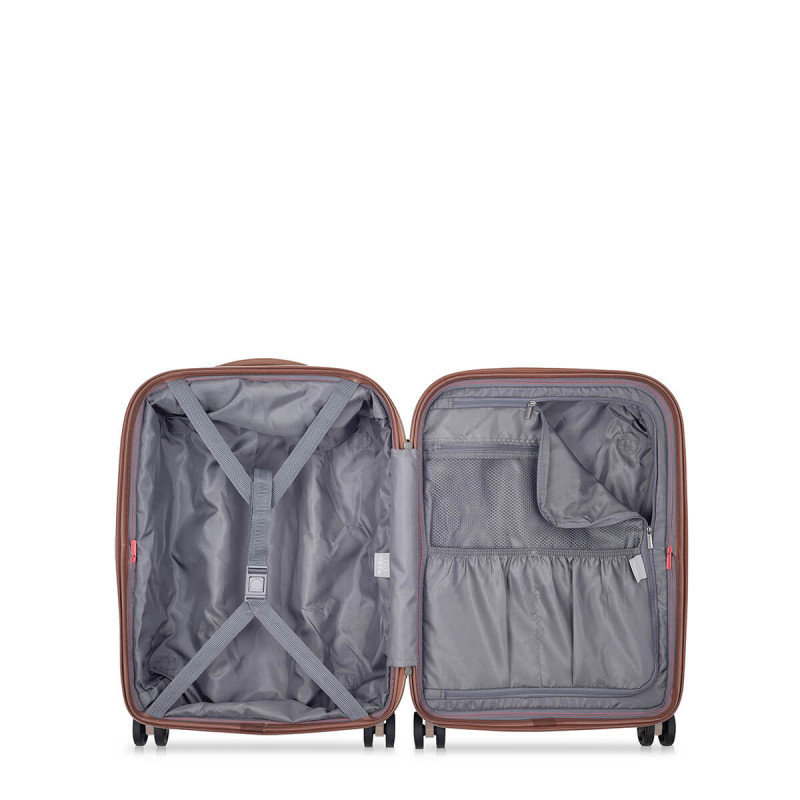 Valise cabine rigide St-Tropez Slim 55 cm Rose