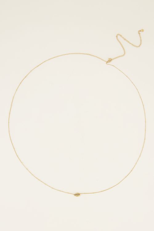 Souvenir belly chain met schelp