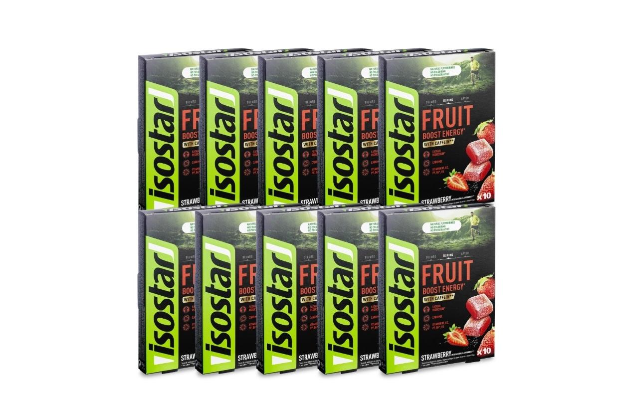 Tabs Energy Fruit Boost Strawberry 10 x 10er Pack à 10gIsostar Fruchtgummis Himbeere