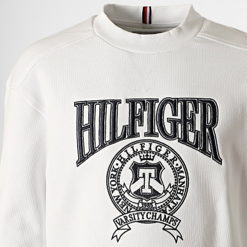 Sweat Crewneck Enfant Hilfiger Varsity 0382 Blanc