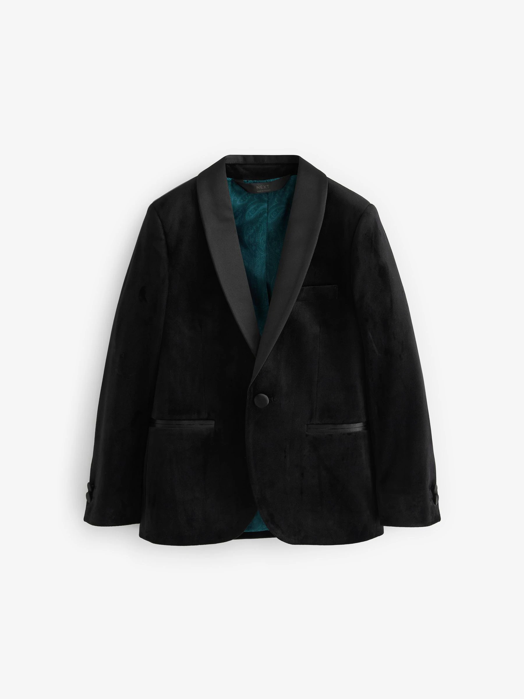 Zwart - Fluwelen blazer (3 - 16 jr)