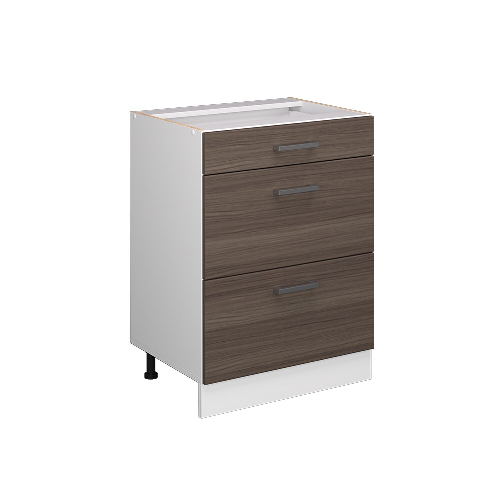 Vicco Schubladenunterschrank Küchenschrank Küchenzeile R-Line 60 cm Weiß Edelgrau Schublade