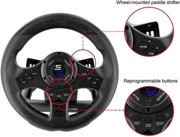 SuBsonic Superdrive SV450 rattkontroller, PS4 / Xbox / Switch / PC