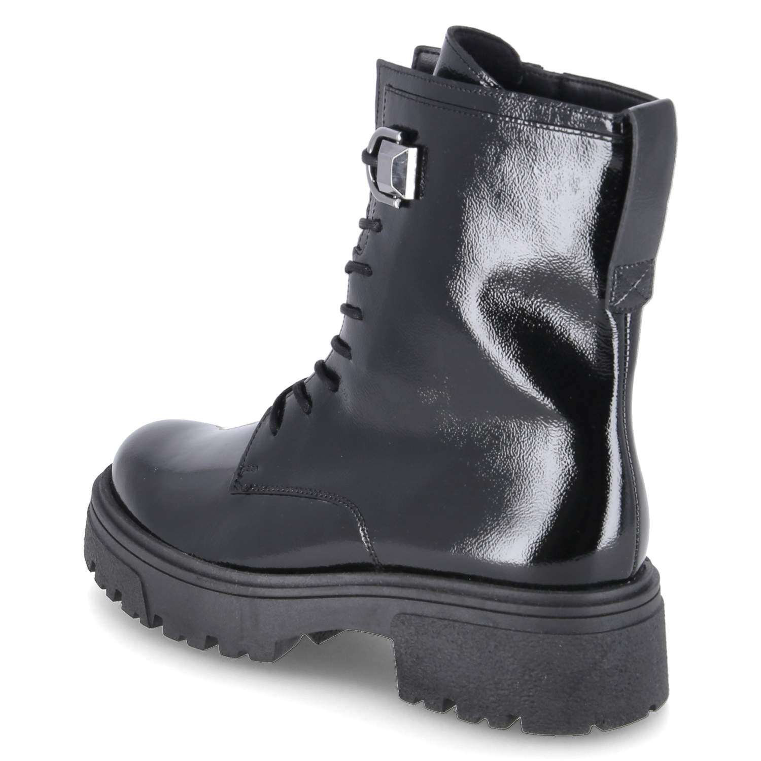 Gabor Combat Boots - schwarz(altsilber)