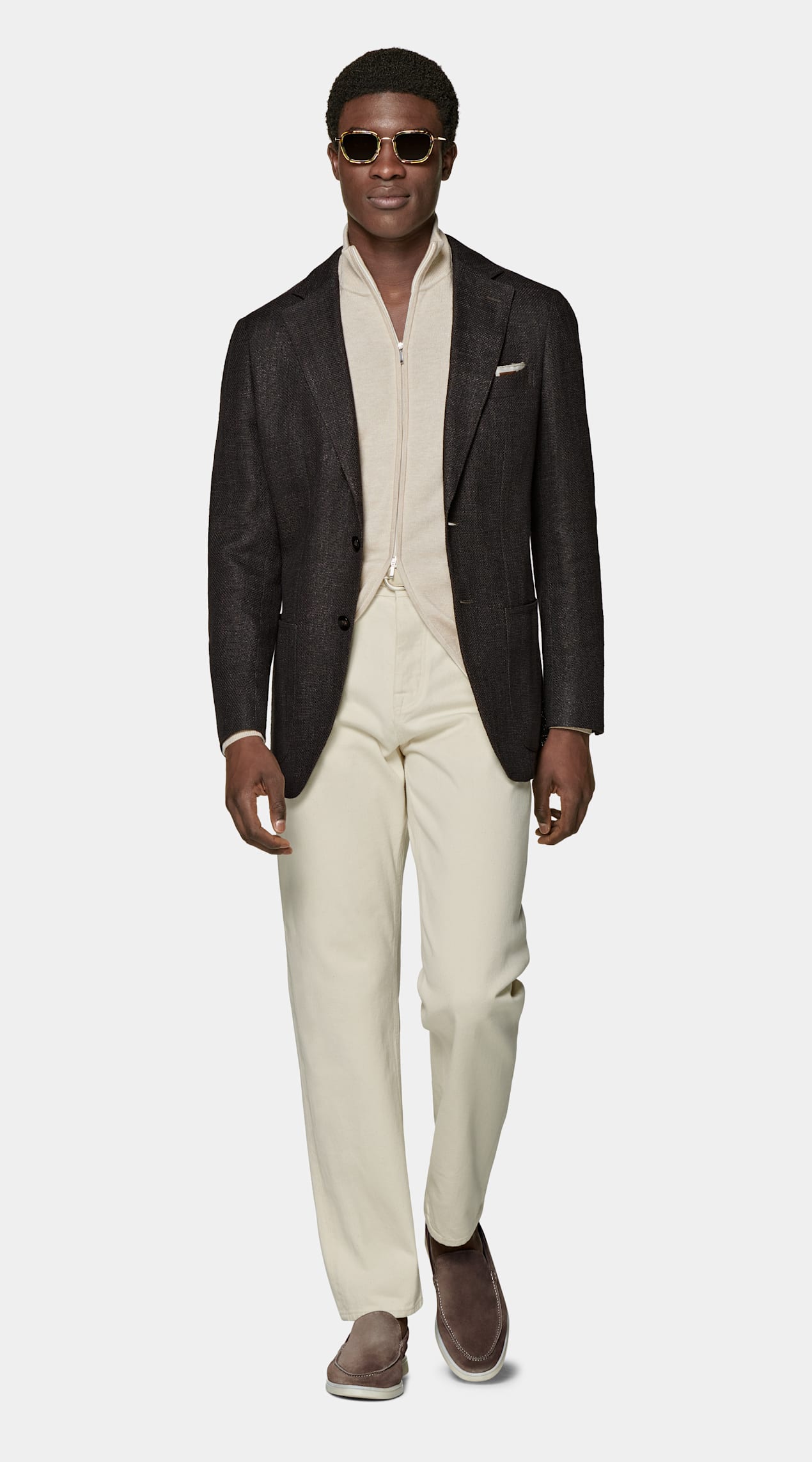 Blazer Lazio coupe Tailored marron foncé