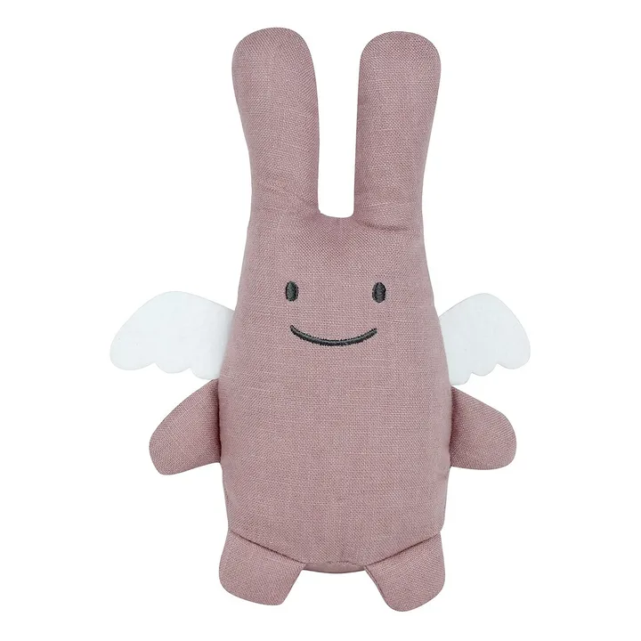 Trousselier Doudou Ange Lapin en lin | Vieux Rose
