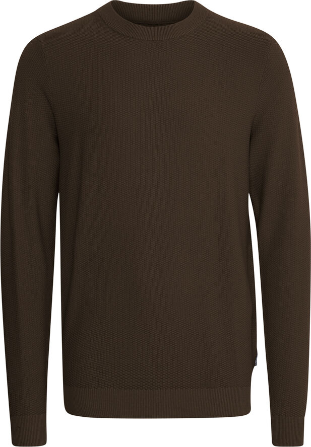 Casual Friday CFKARL 0160 structured crew neck kn Demitasse