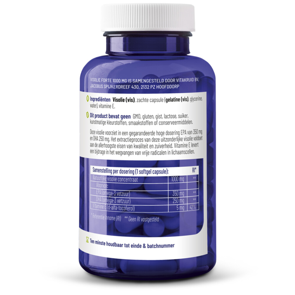 2x Vitakruid Visolie Forte90 softgels