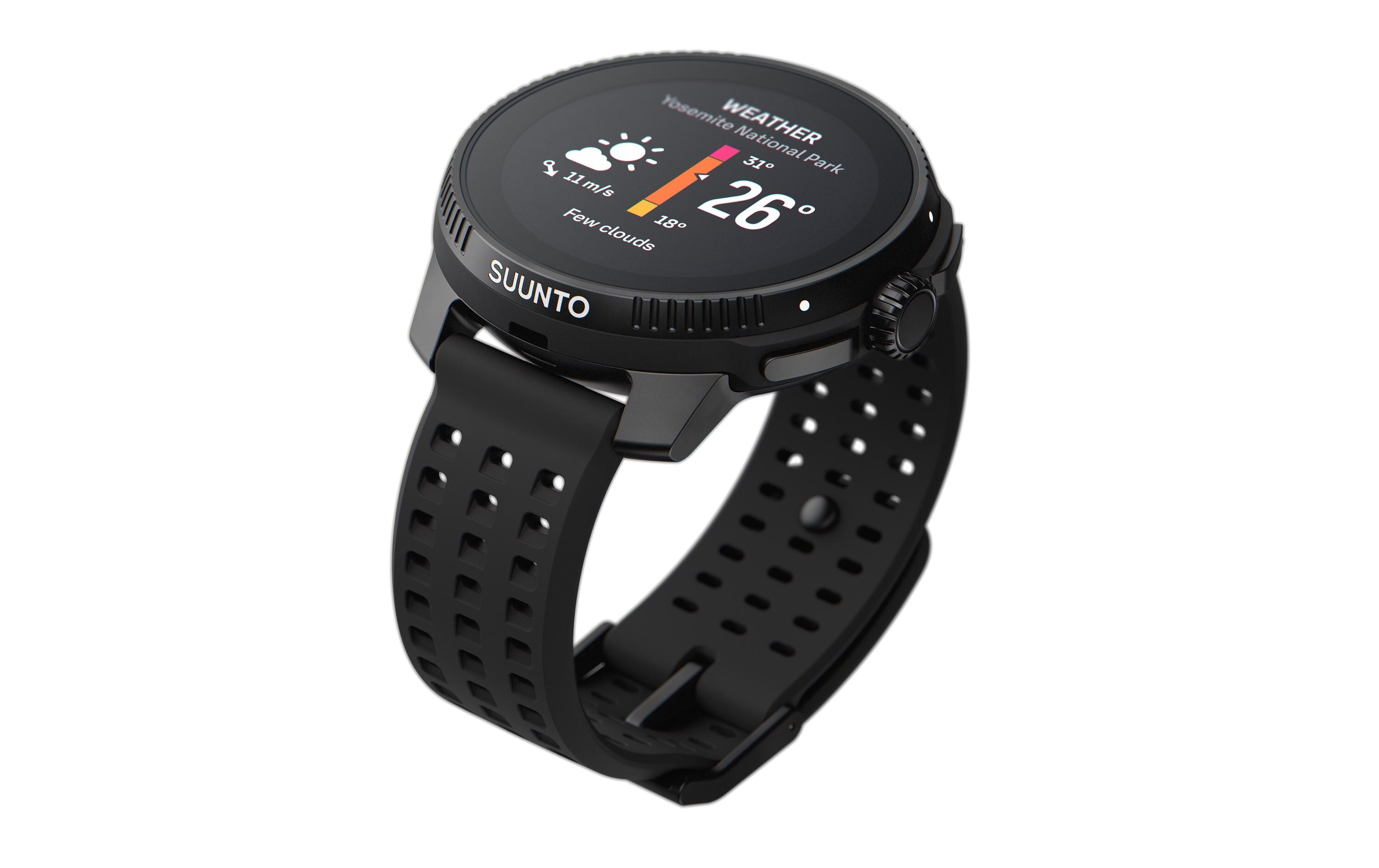 Sportuhr Race Black<br>Die ultimative Smartwatch für Wettkämpfe und Training