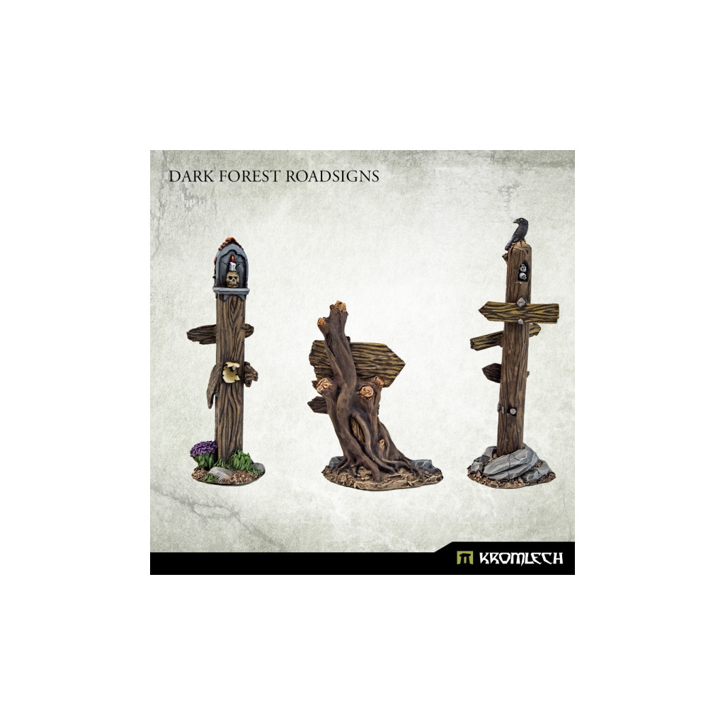 Dark Forest Road Signs