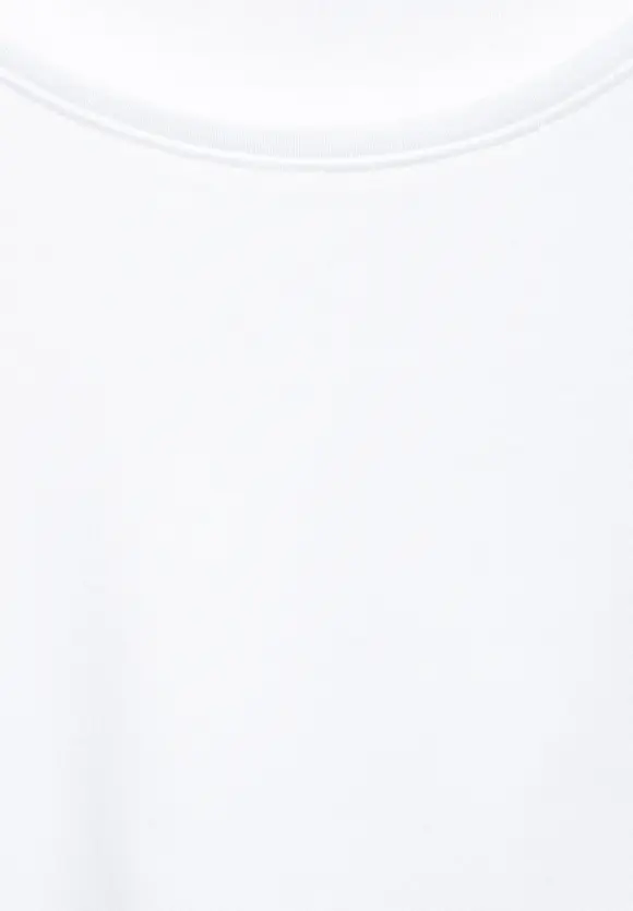 Basic T-Shirt in Unifarbe - White