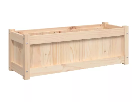 Jardinière d'extérieur 90x31x31 cm bois de pin massif