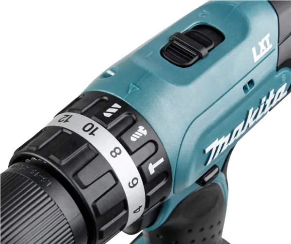 Makita DHP453RFE - Hammerbor/skruemaskine - ledningfri - 2-hastigheders - nøgleløs borepatron - 42 N·m - 2 batterier - 18 V