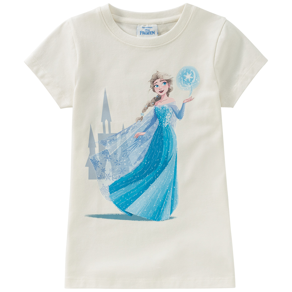 Topolino Die Eiskönigin T-Shirt mit Bio-Baumwolle weiss