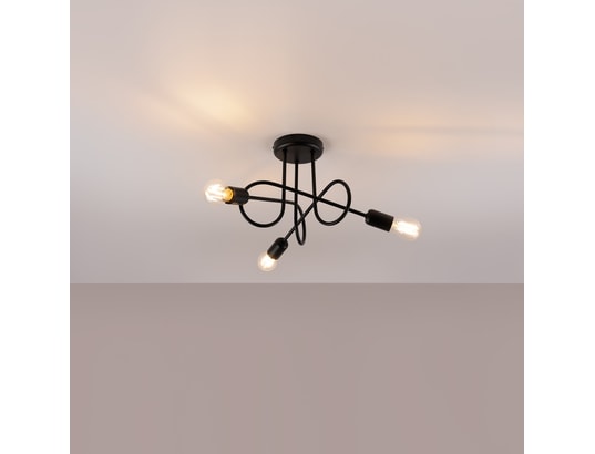 SOLLUX LIGHTING - Lustre loop 3 noir