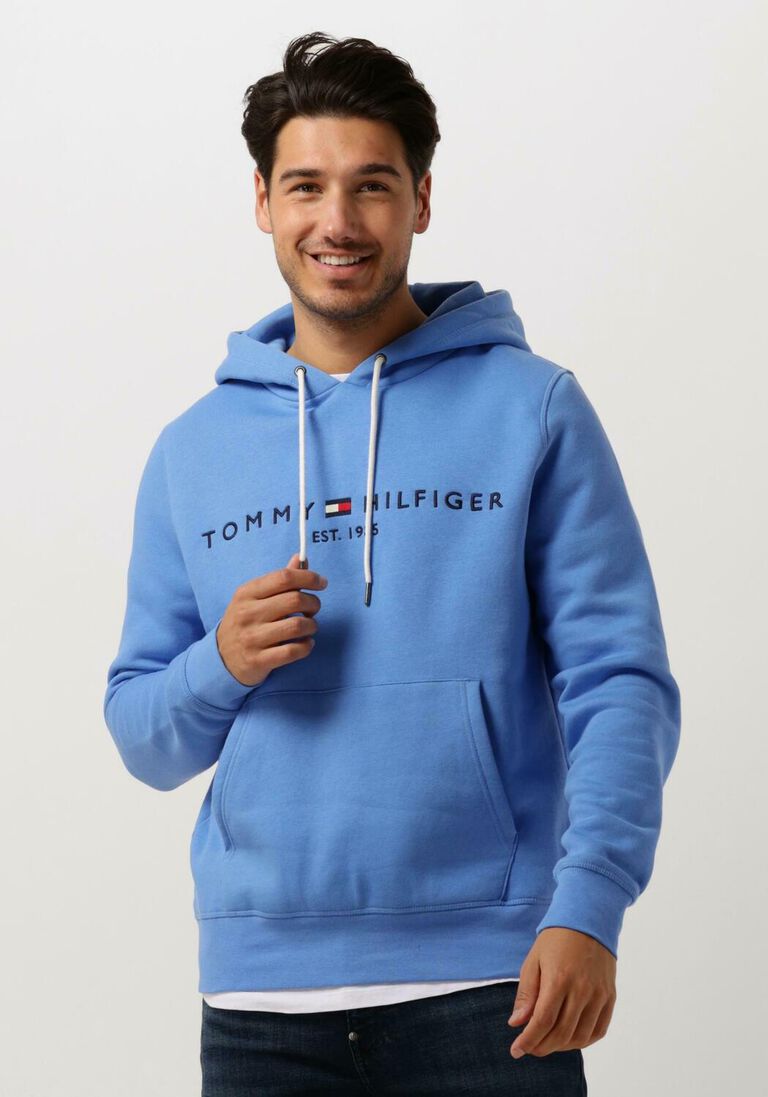 TOMMY HILFIGER blauwe tommy hilfiger sweater tommy logo hoody