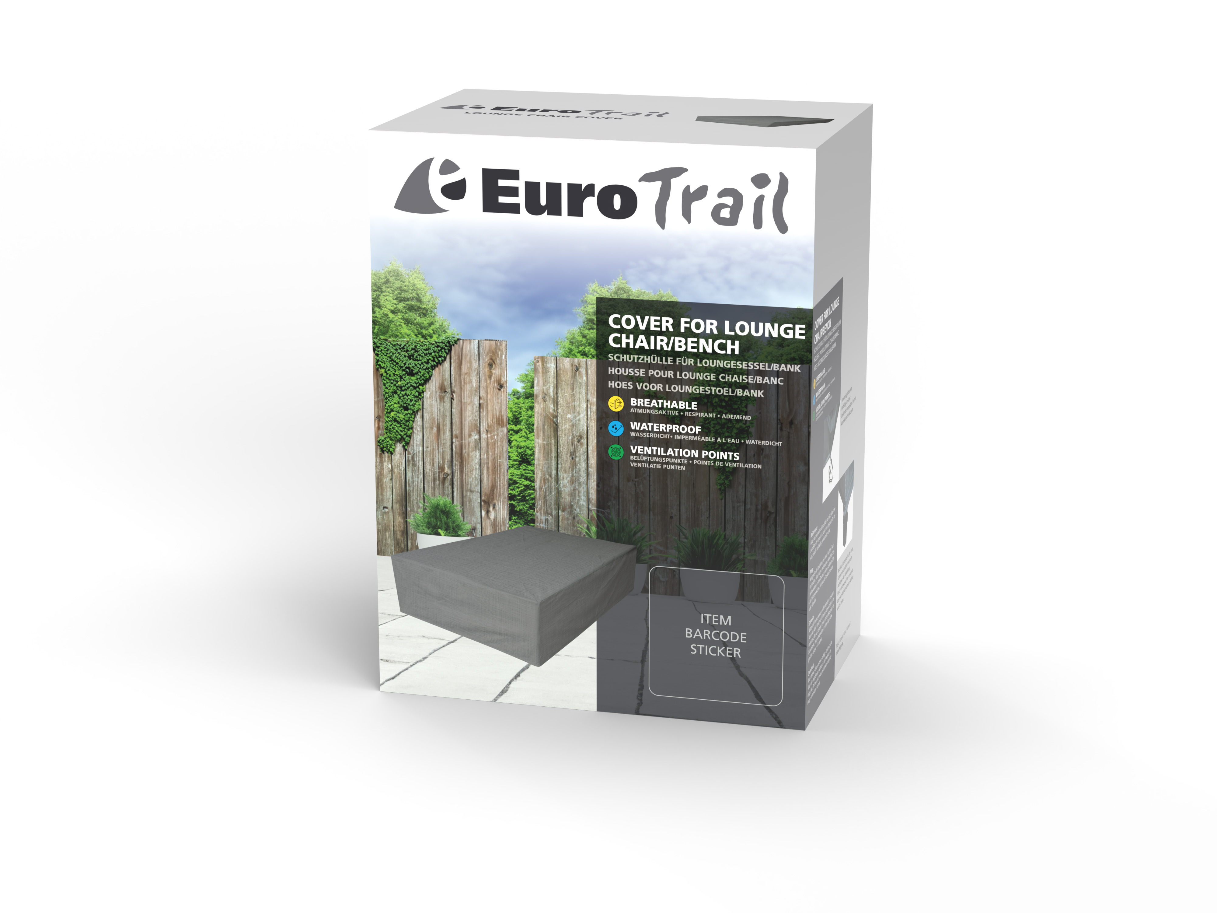 Eurotrail Cantonic 110x110 Grey loungeset/stoelhoes